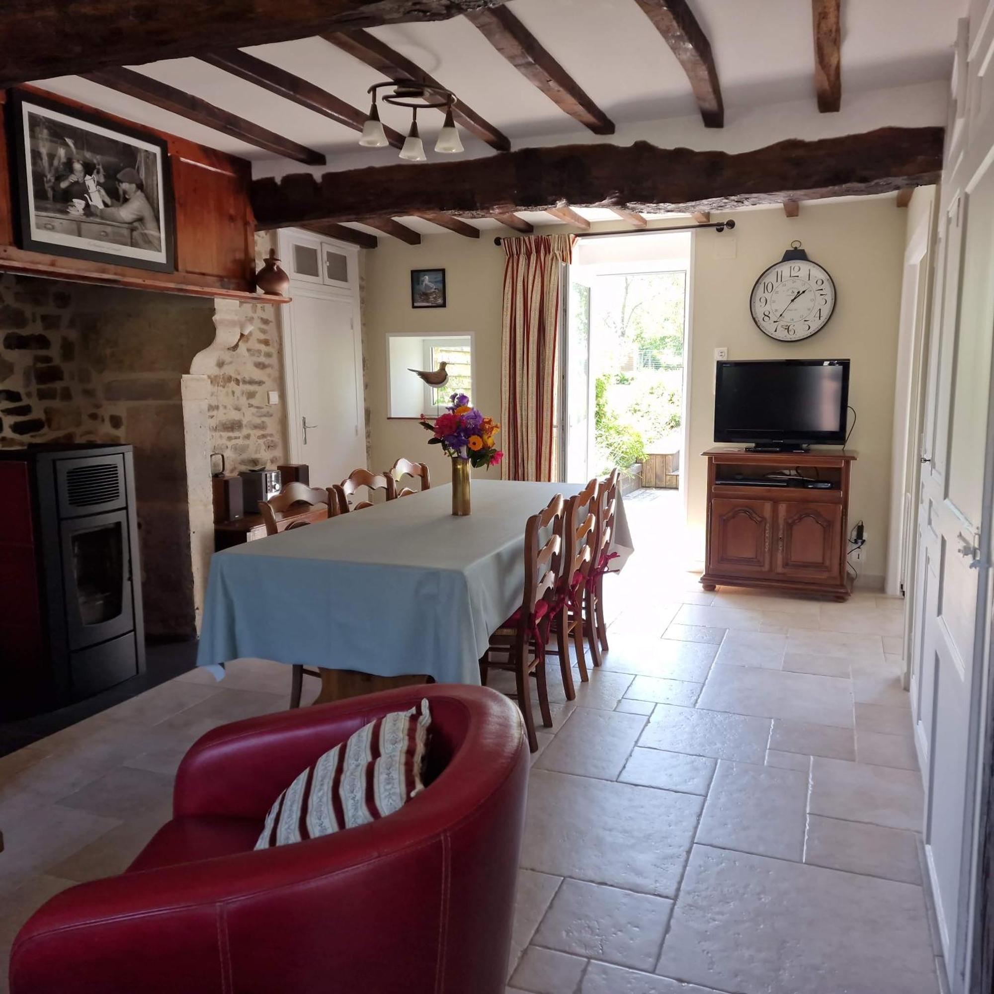 Villa Le Dy en fleurs à Saint-Maurice-en-Cotentin Extérieur photo