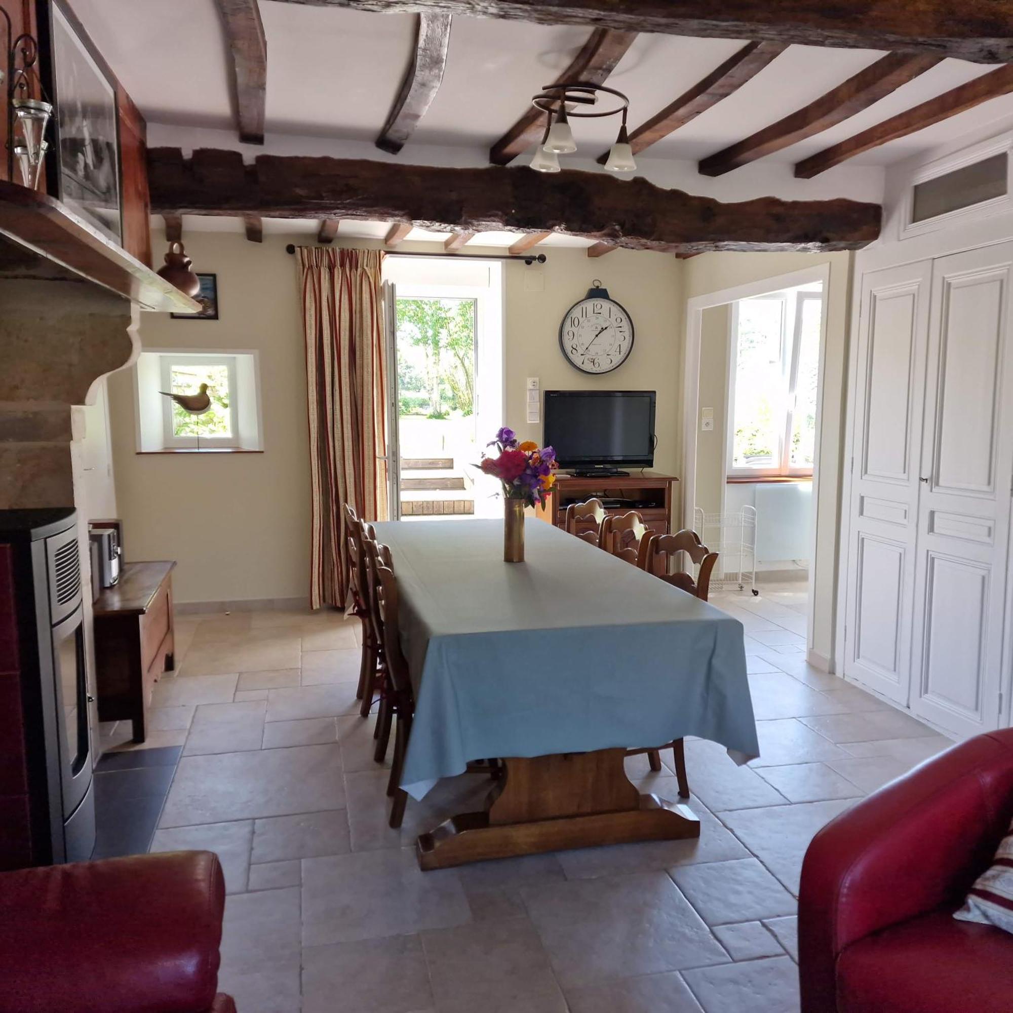 Villa Le Dy en fleurs à Saint-Maurice-en-Cotentin Extérieur photo
